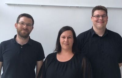 der neue Vorstand: Jens Hübner, Iris Pohl-Mattern und Markus Lange