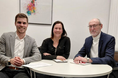Herr Pfisterer, Iris Pohl-Mattern und Lutz Enzensperger
