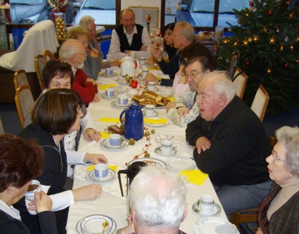 in gemütlicher Runde