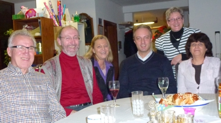 Bundestagskandidat Macit Karaahmetoglu (3. v.r.) bei der SPD-Schwieberdingen